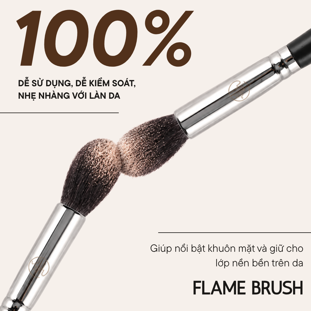 Cọ Tán Mắt Đầu Ngọn Lửa BH Cosmetics Flame Brush BH919
